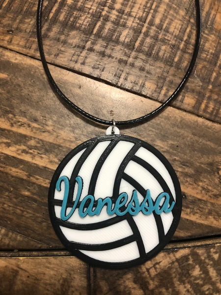 Solid Volleyball Necklace