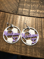Custom Soccer Earrings
