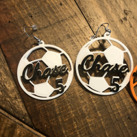 Custom Soccer Earrings